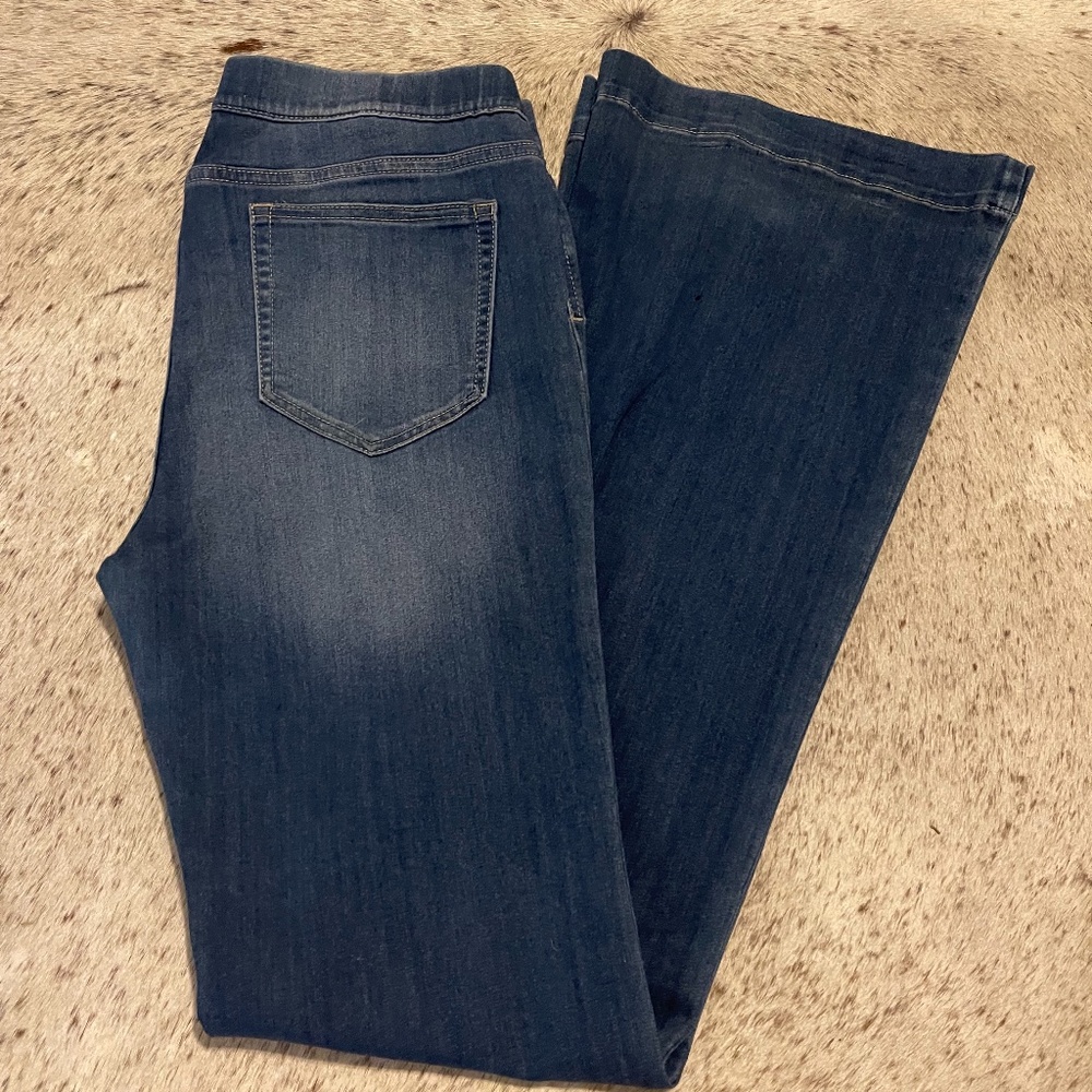Cello High Waisted Light Wash Flares - XL